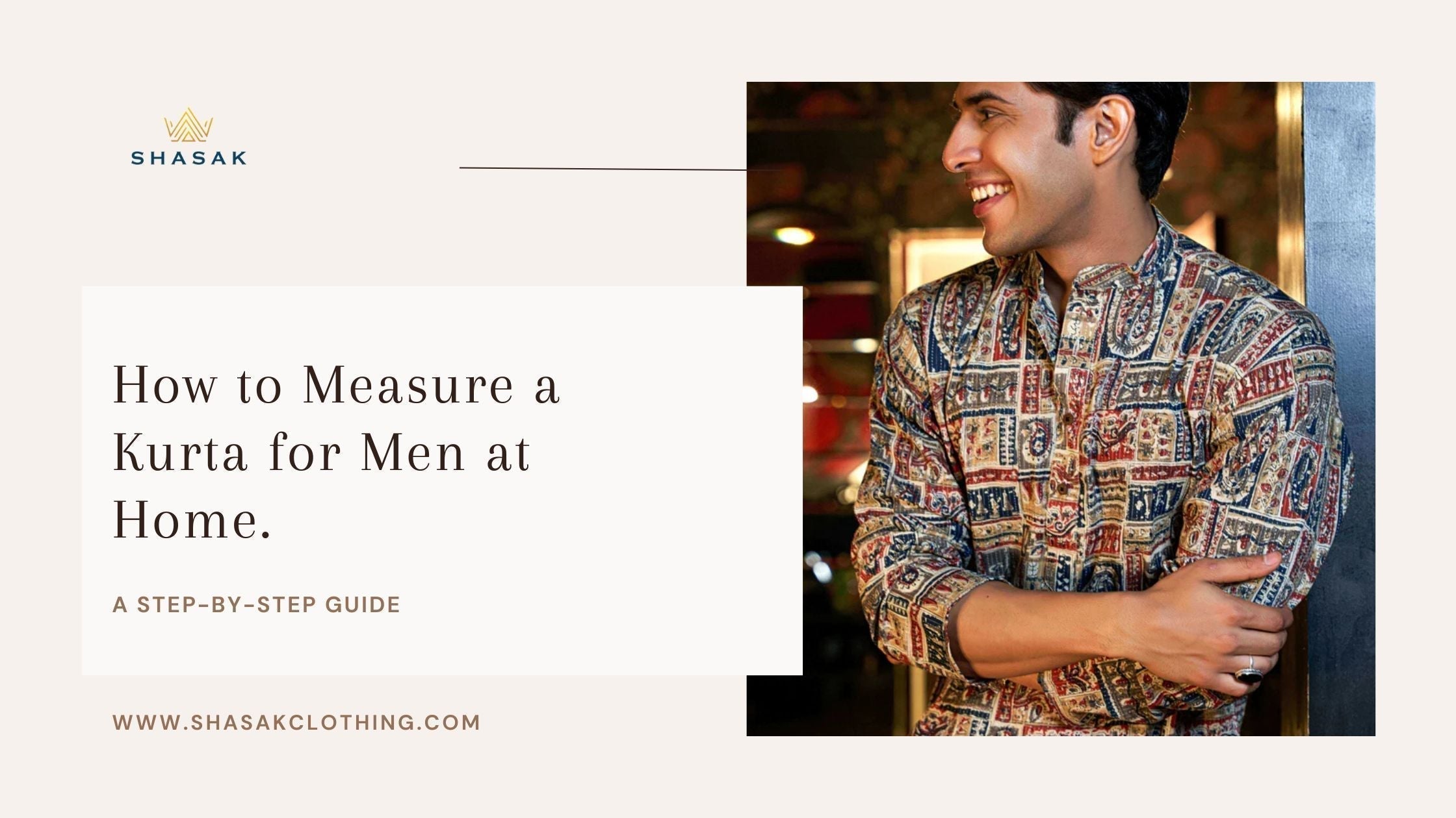 How to masure a kurta for men.