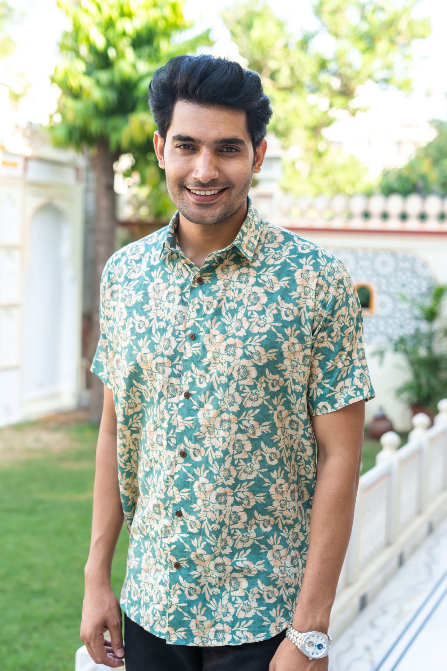 floral print shirt for men