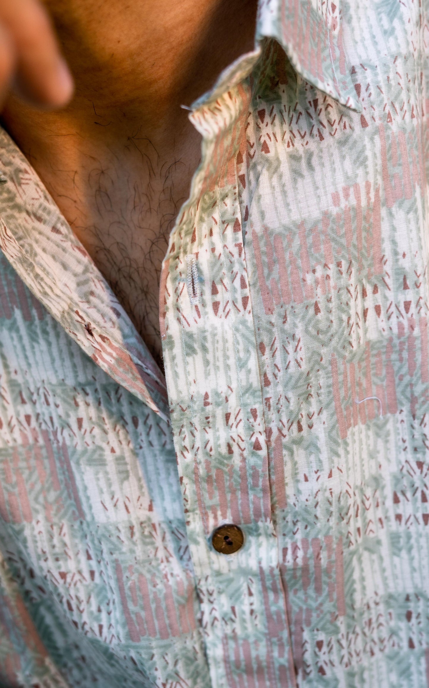 The Off-White And Yellow Abstract Print Shirt