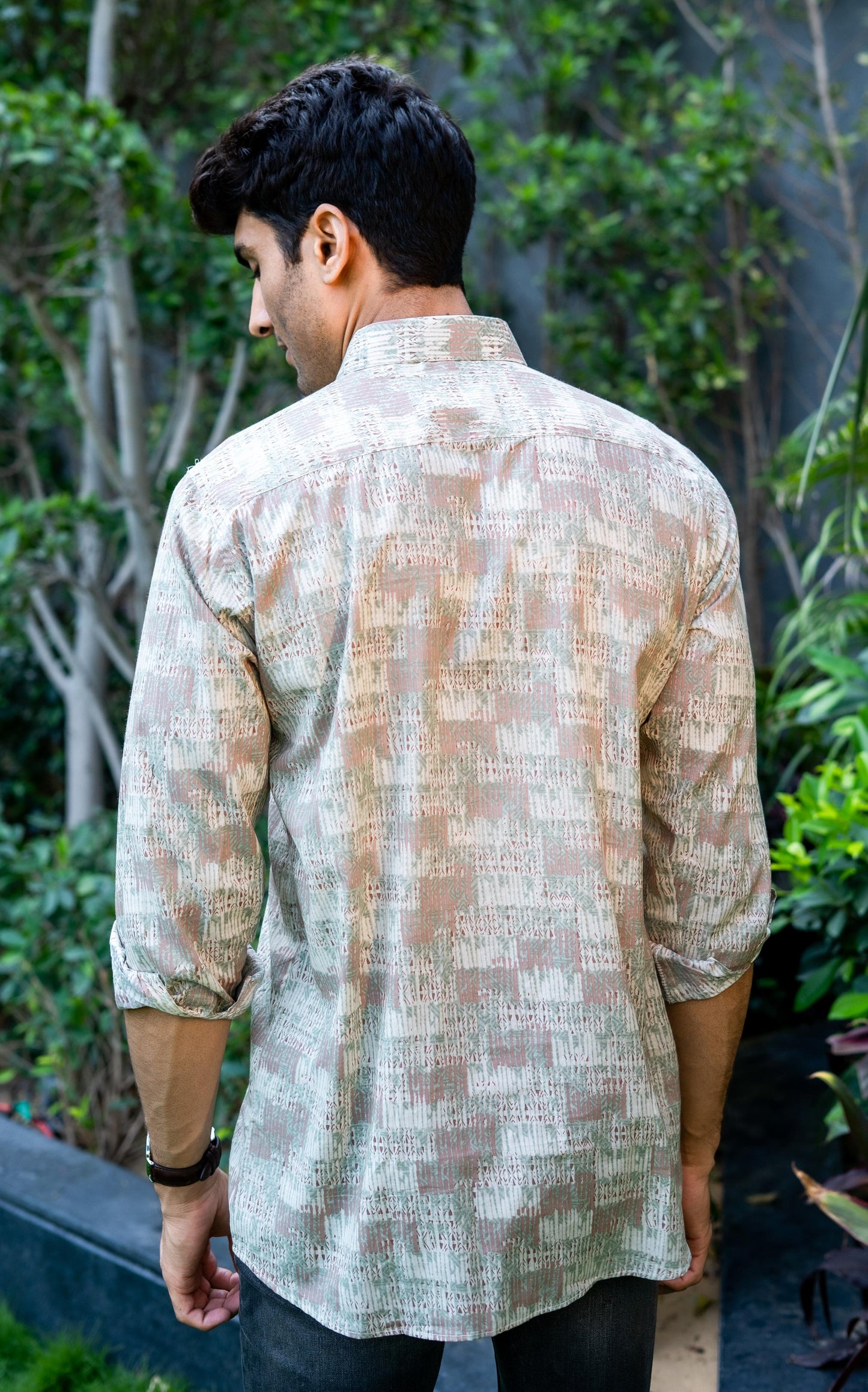The Off-White And Yellow Abstract Print Shirt