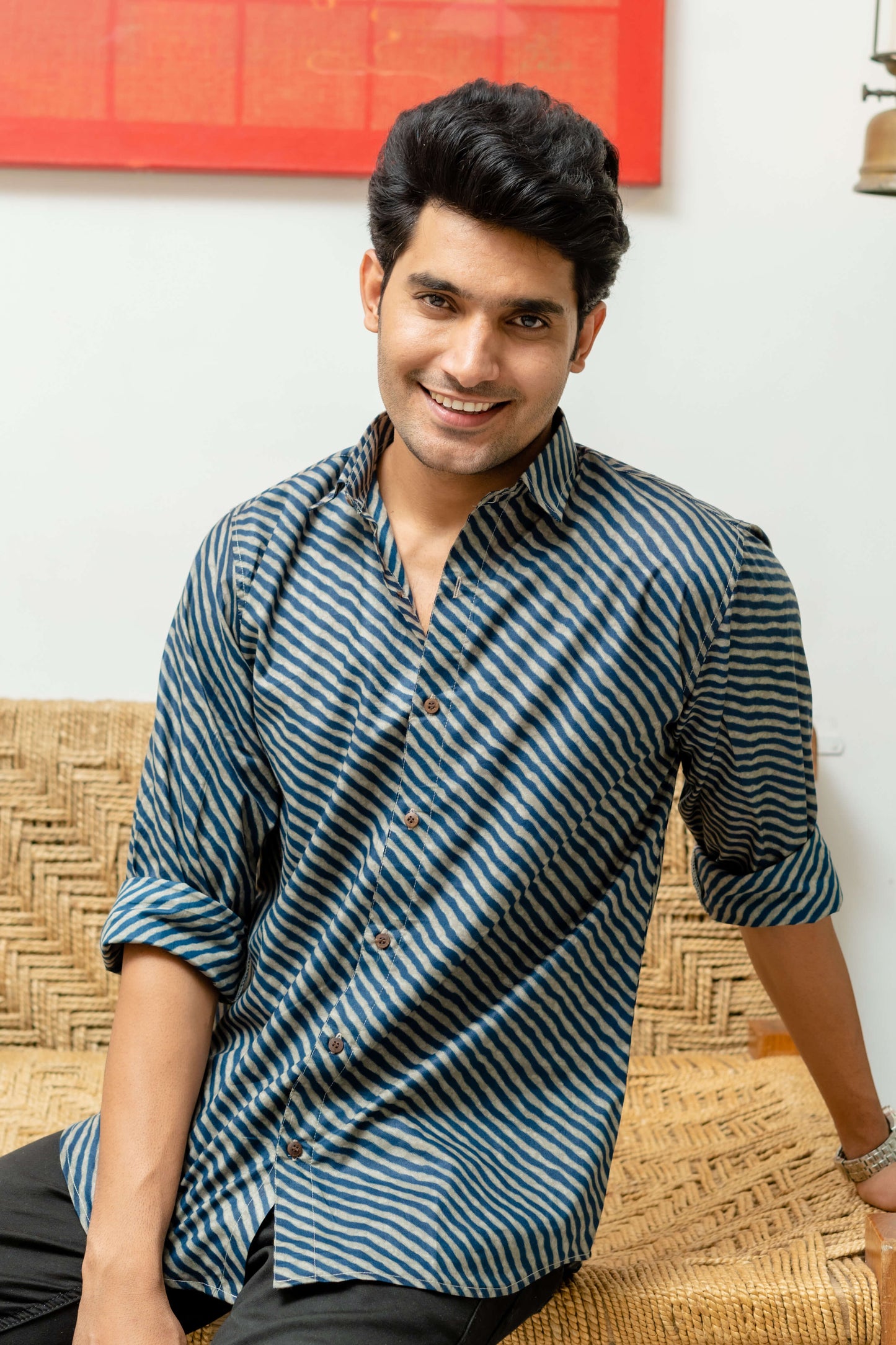 Navy Blue shirt for men