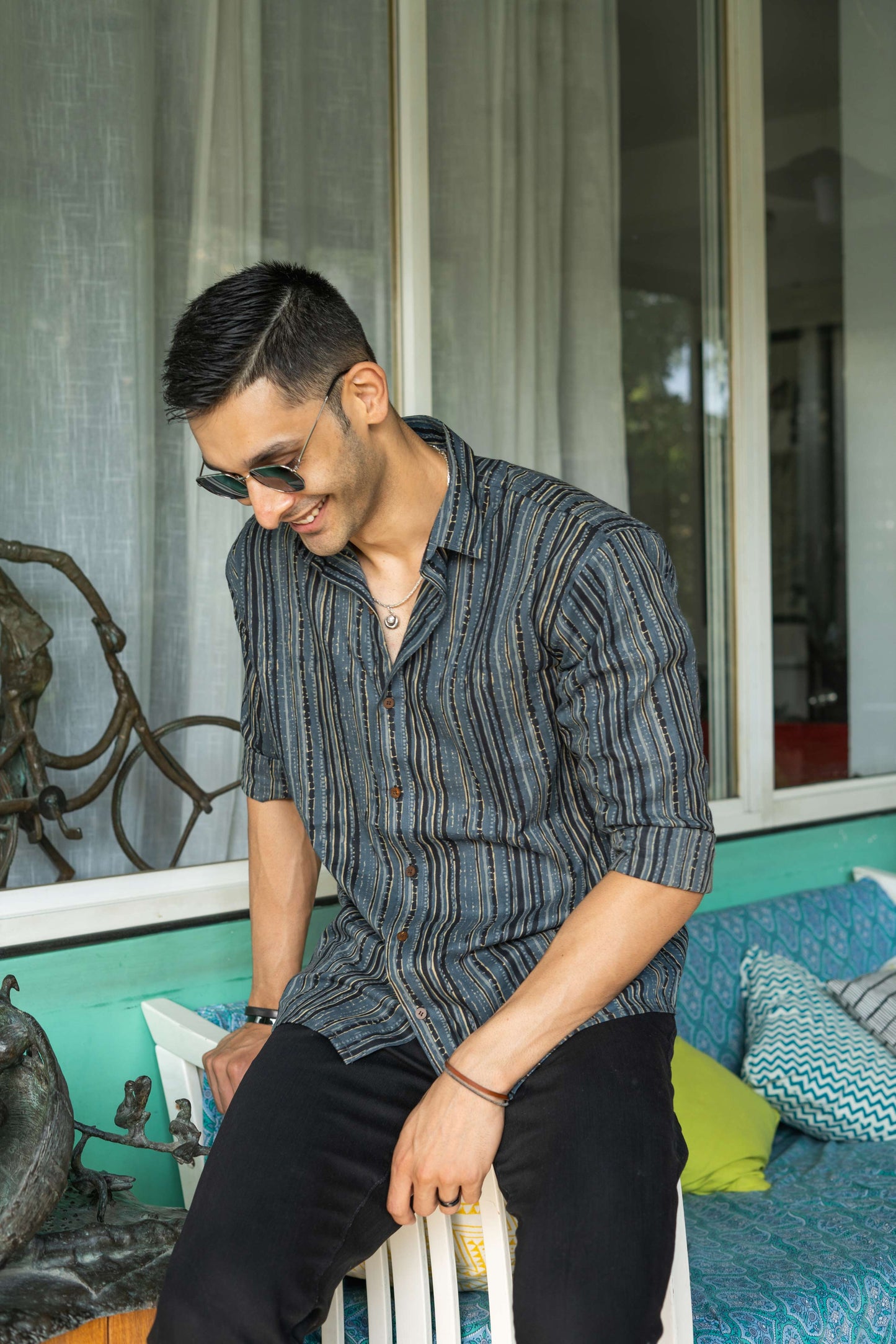 The Black Emerald Tribal Print Shirt