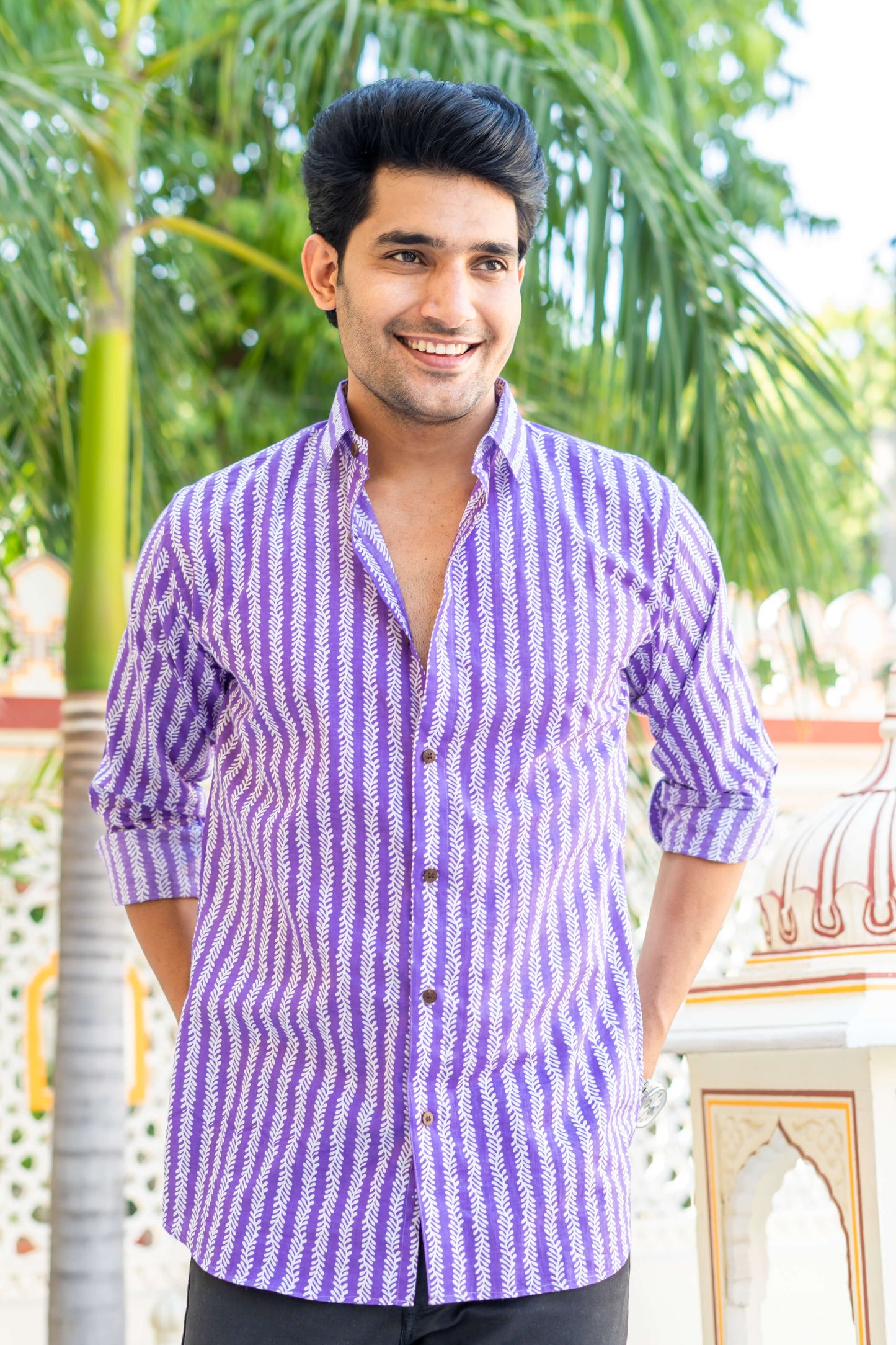 buy purple shirt for men online in india: Shasak Clothing