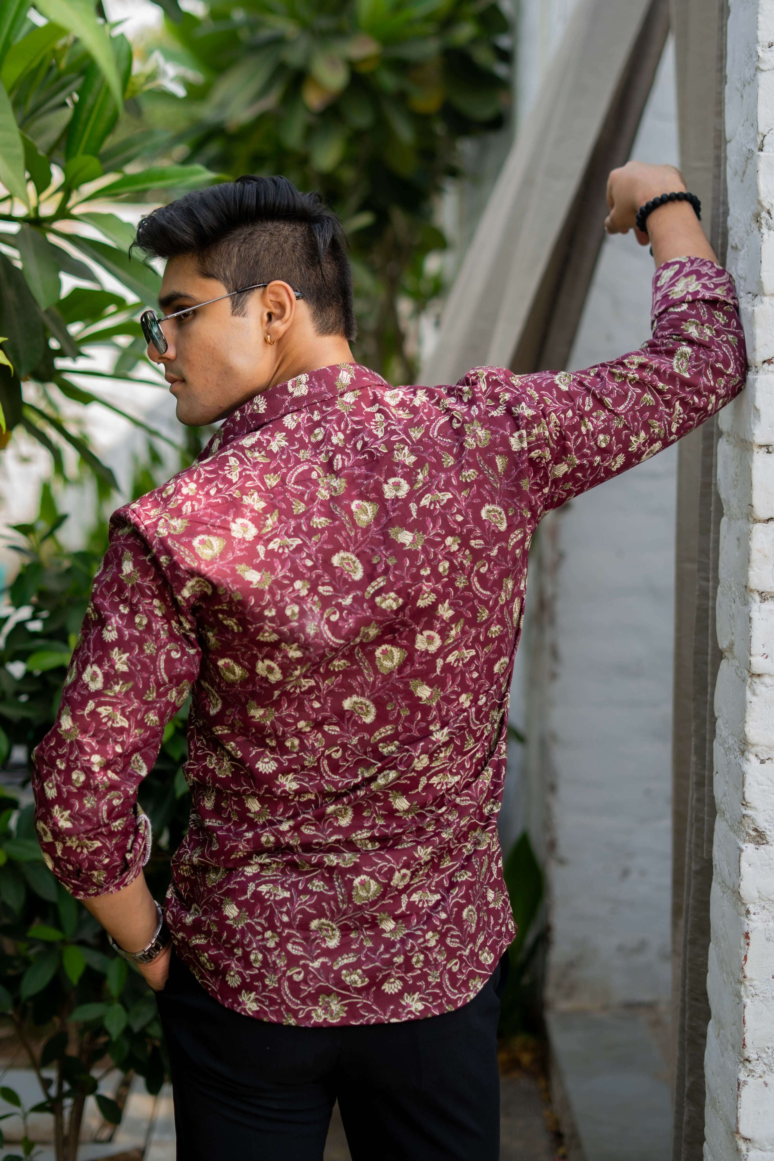 The Mulberry Shirt with Floral Print