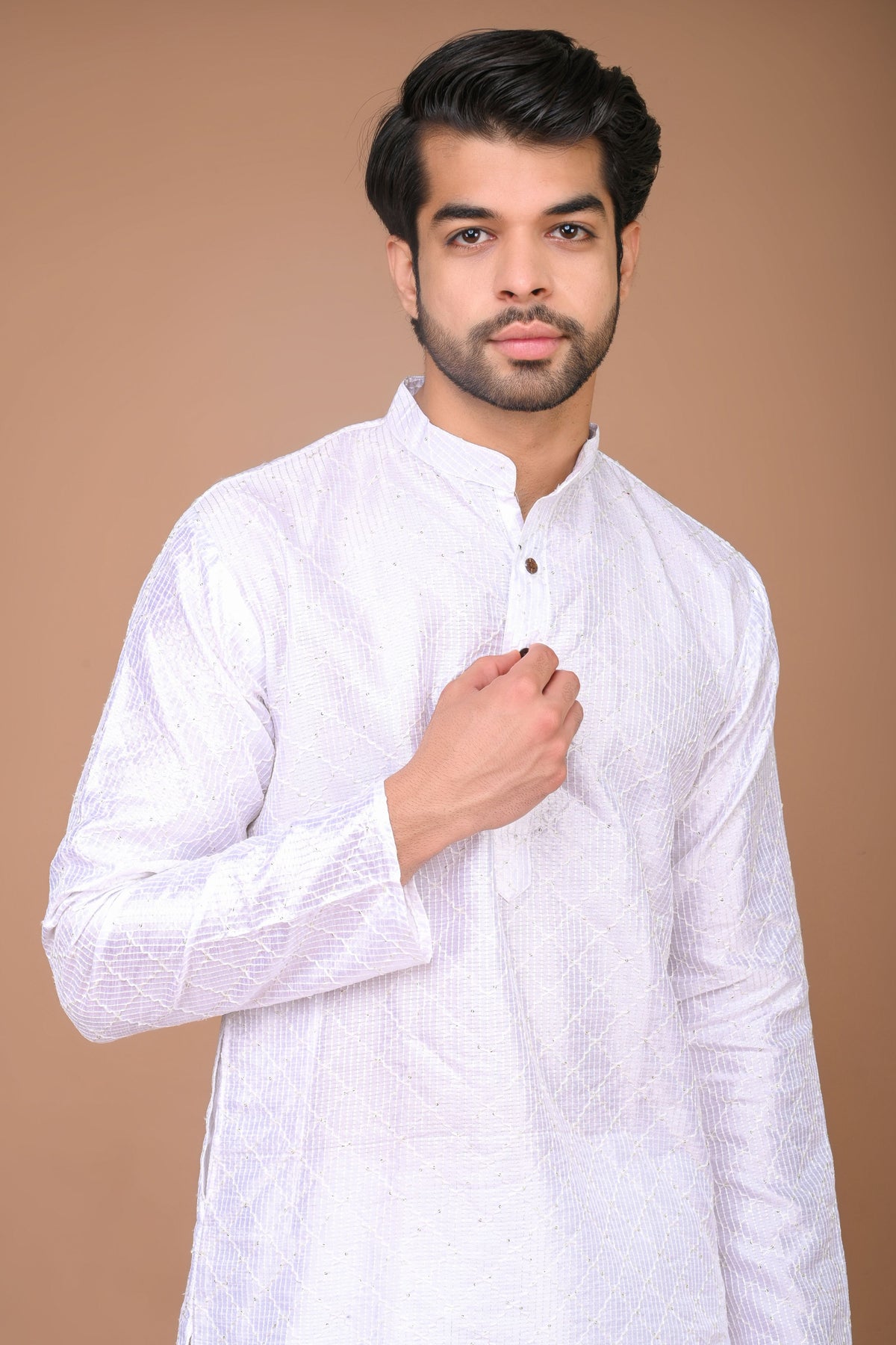 sequence work long kurta for men