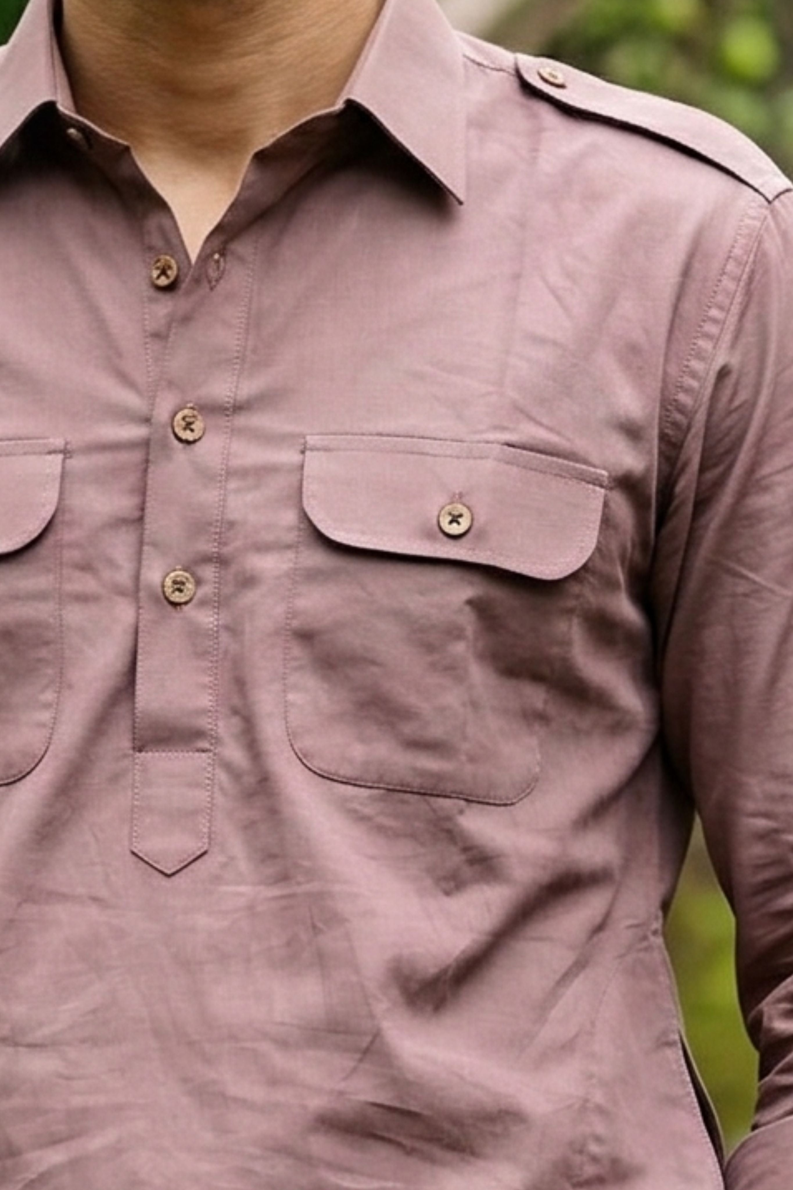 The Light Purple Pathani Kurta for Men