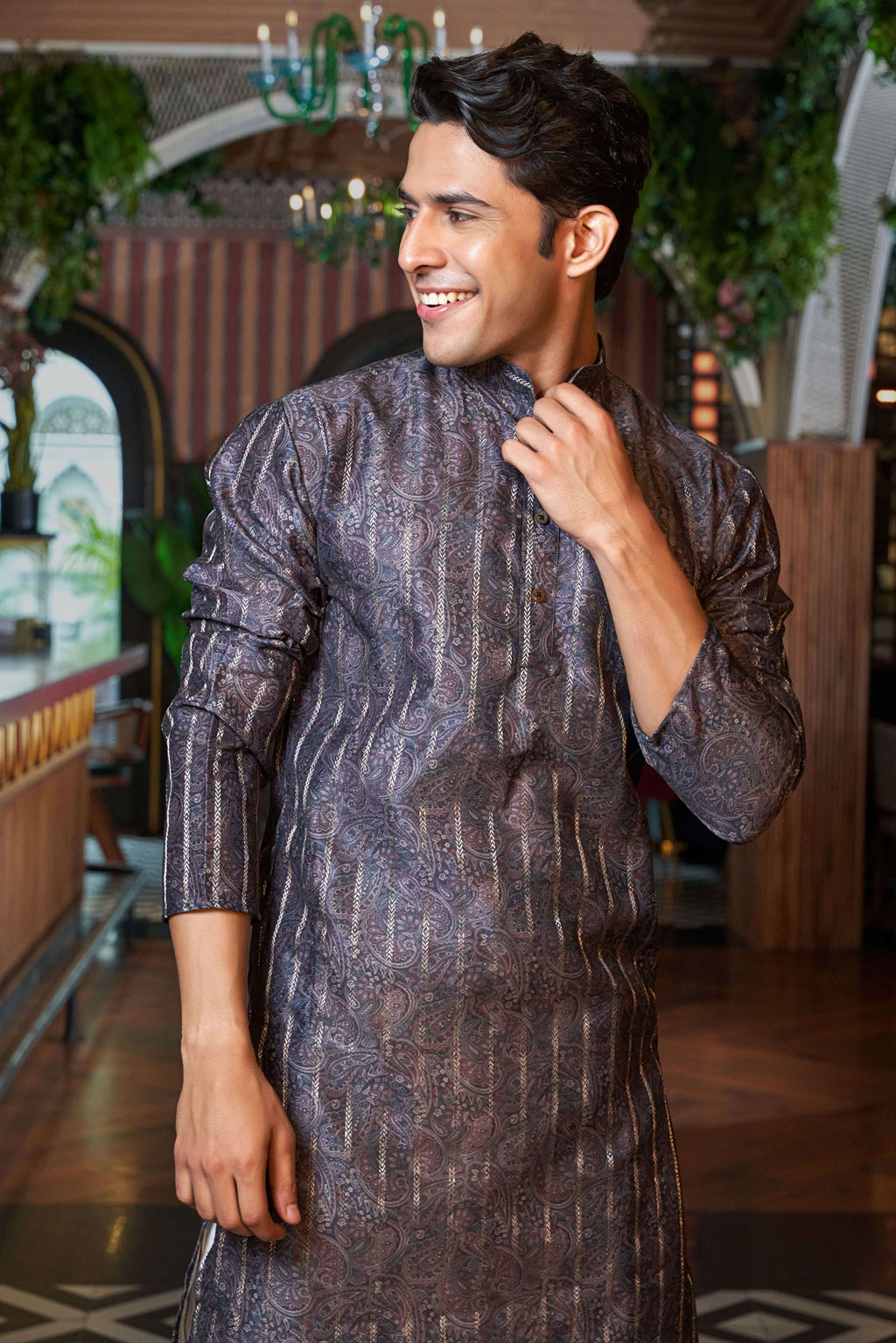The Purple Kurta for Men: Shasak Clothing