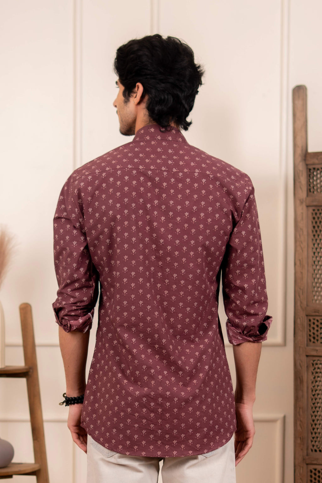 The Dark Wine Butti Print Shirt