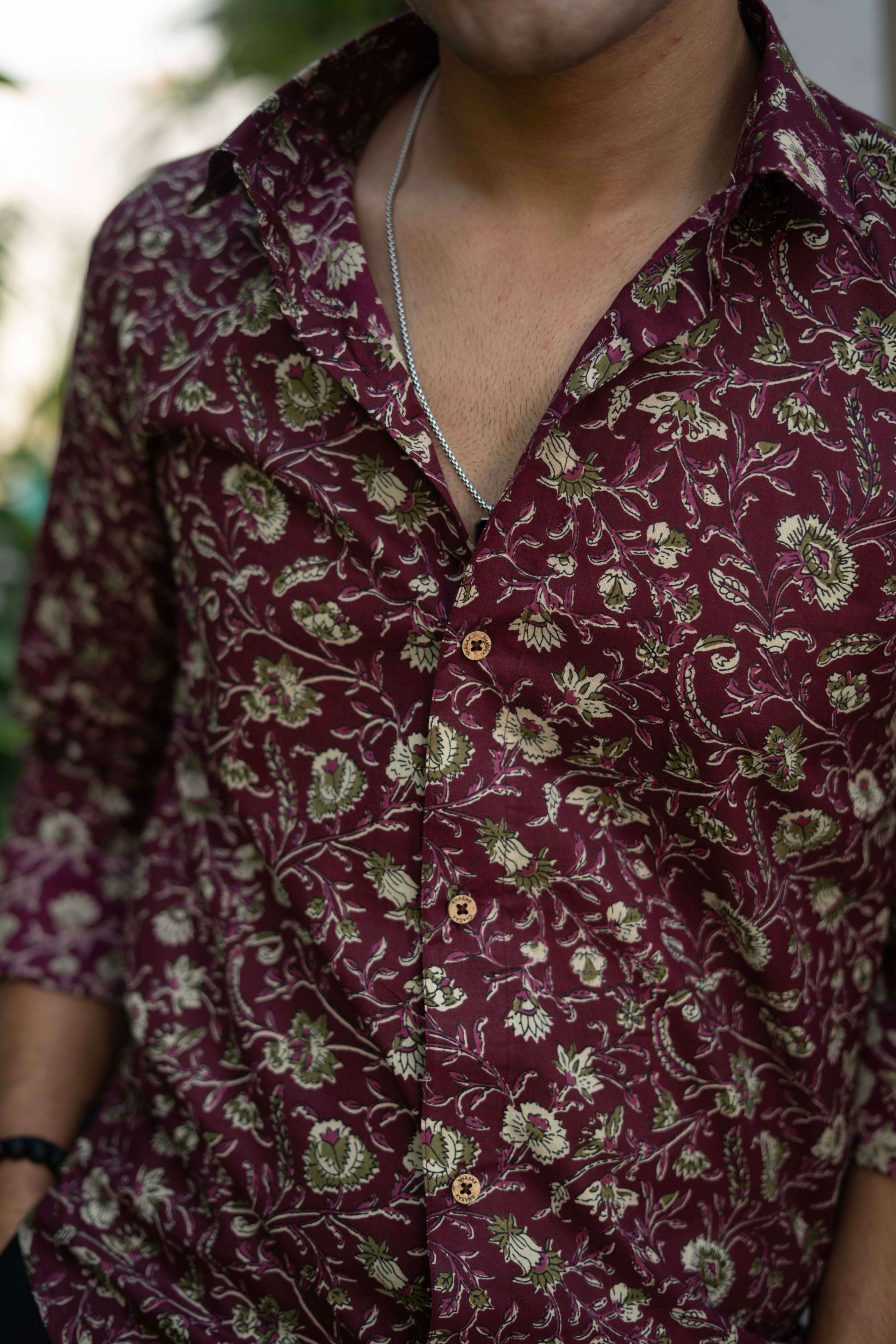 The Mulberry Shirt with Floral Print