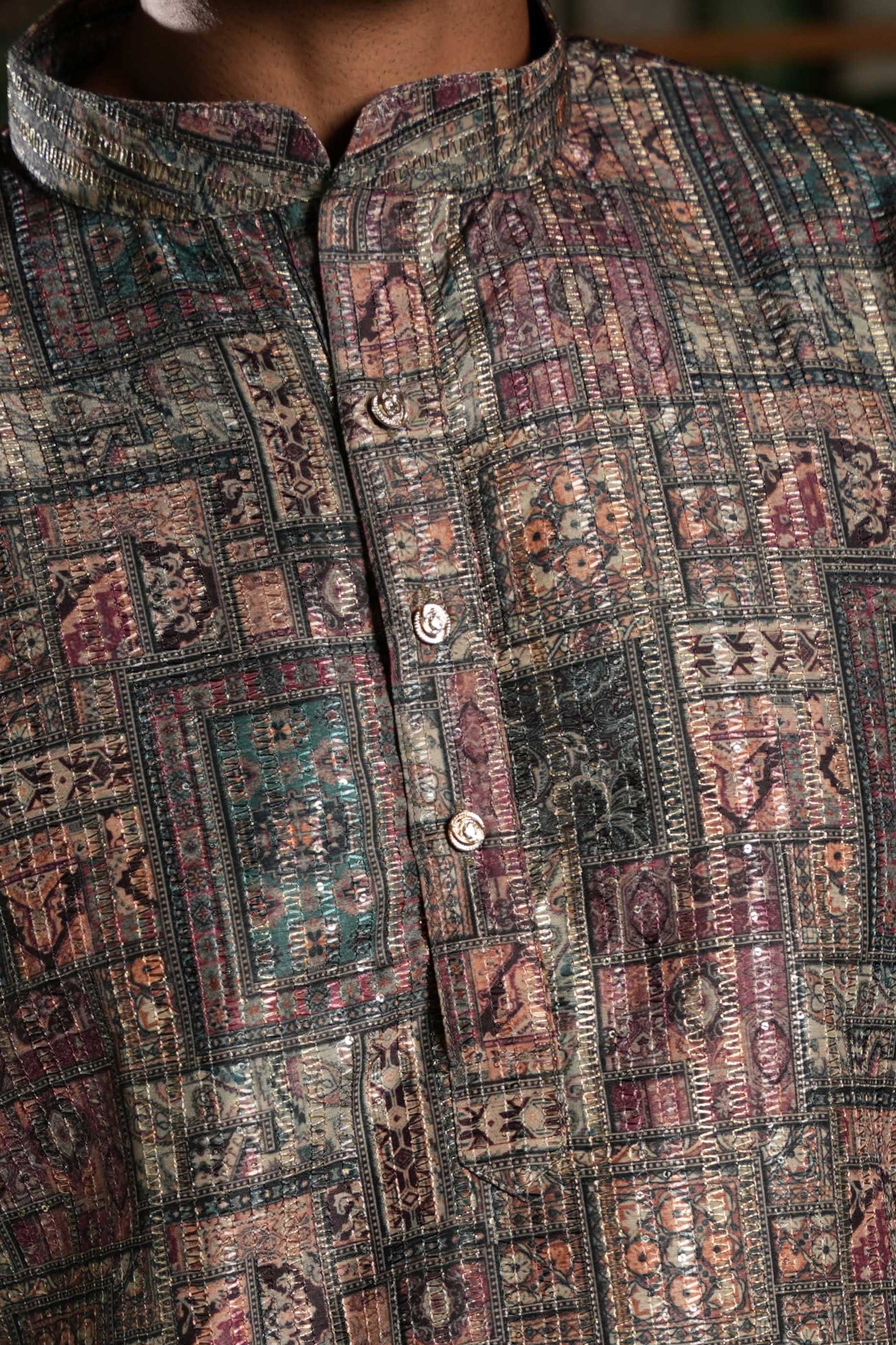 The Artisan Mosaic Long Kurta