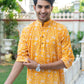 Yellow Short Kurta for Men