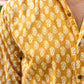 The Mustard Color Shirt With White Butti Print