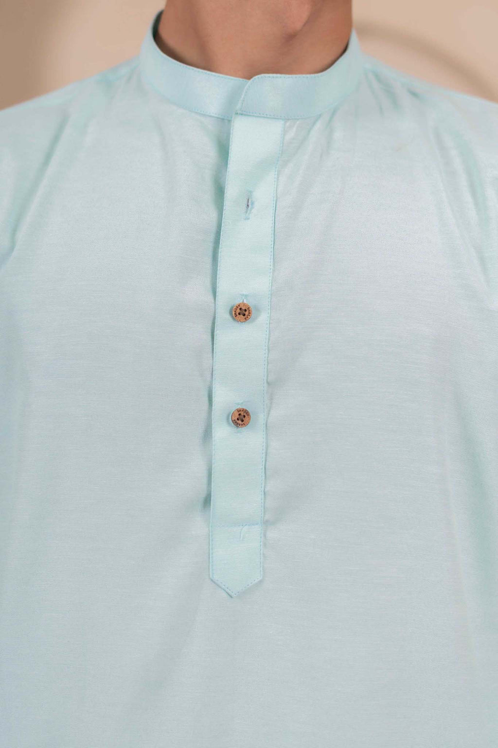 The Light Green Long Kurta for Men