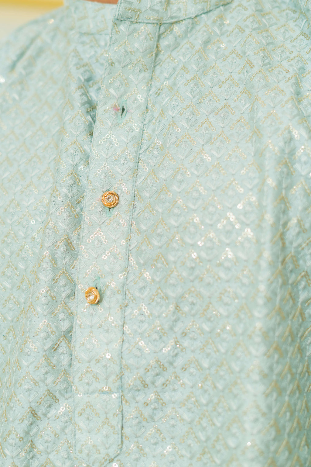 The Steel Grey Chikan Kari And Sequins Work Heavy Long Kurta