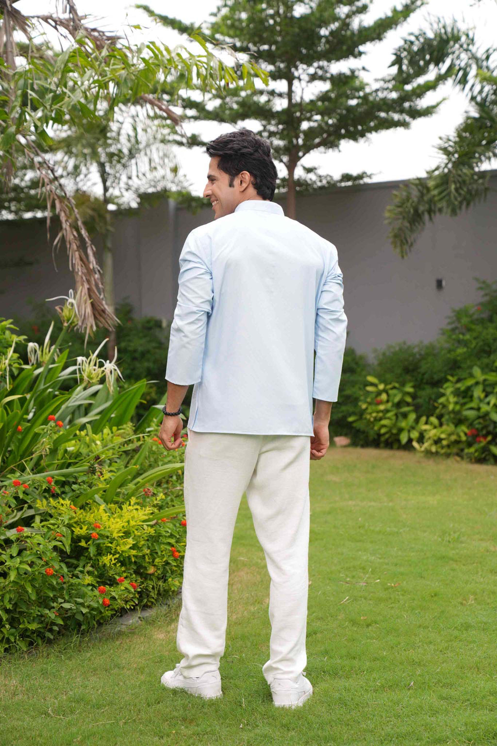 The Light Blue Short Kurta for Men