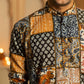 The Muslin Blue-White Patchwork Long Kurta