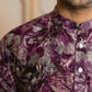 men's purple color long kurta