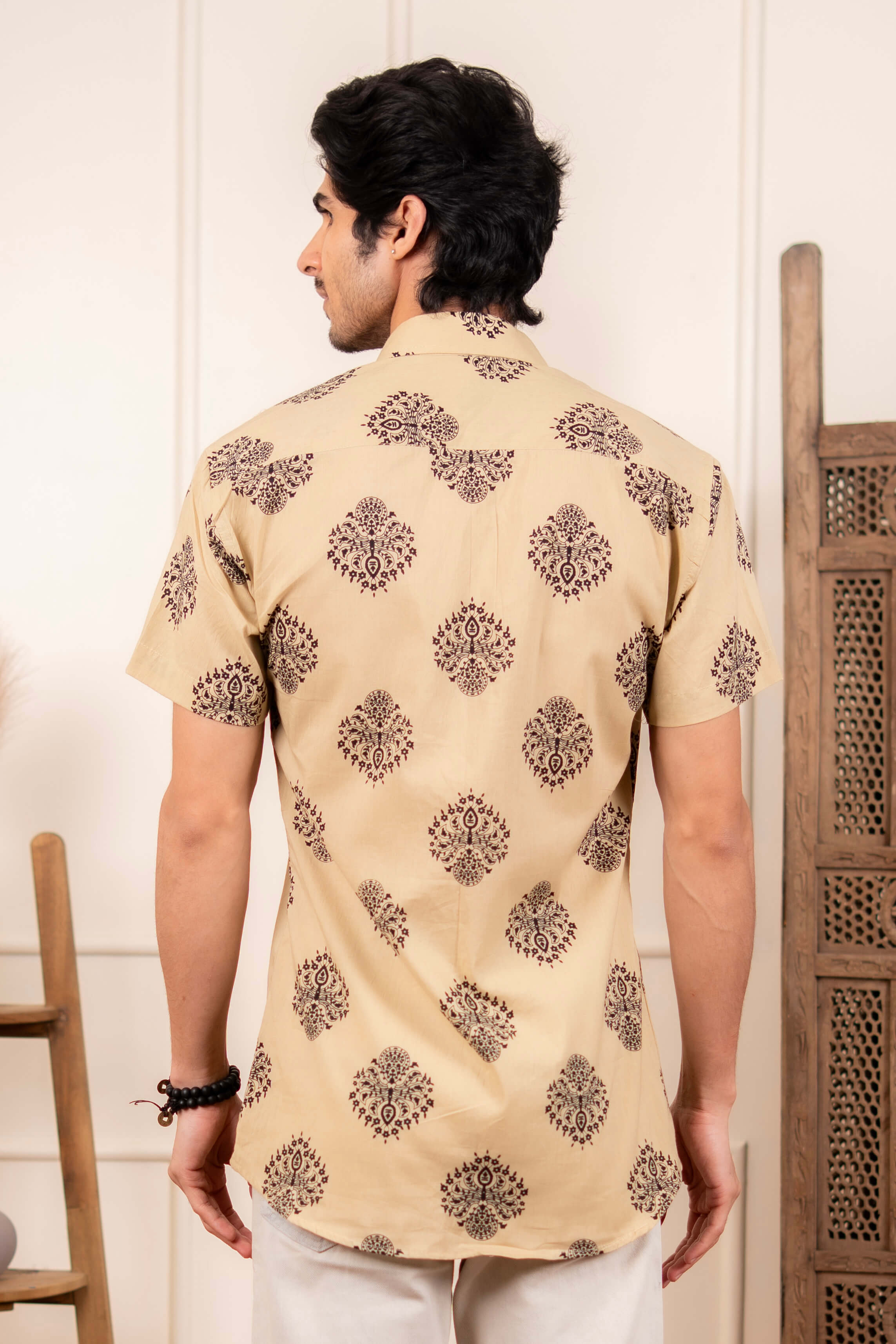 The Sandstone Ethnic Half Sleeve Shirt