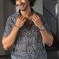 The Black And Brown All-Over Floral Print Shirt (Half Sleeves)