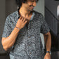 The Black And Brown All-Over Floral Print Shirt (Half Sleeves)