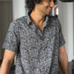 The Black And Brown All-Over Floral Print Shirt (Half Sleeves)