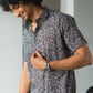 The Black And Brown All-Over Floral Print Shirt (Half Sleeves)