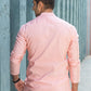 The Solid Short Kurta In A Pastel Pink Colour