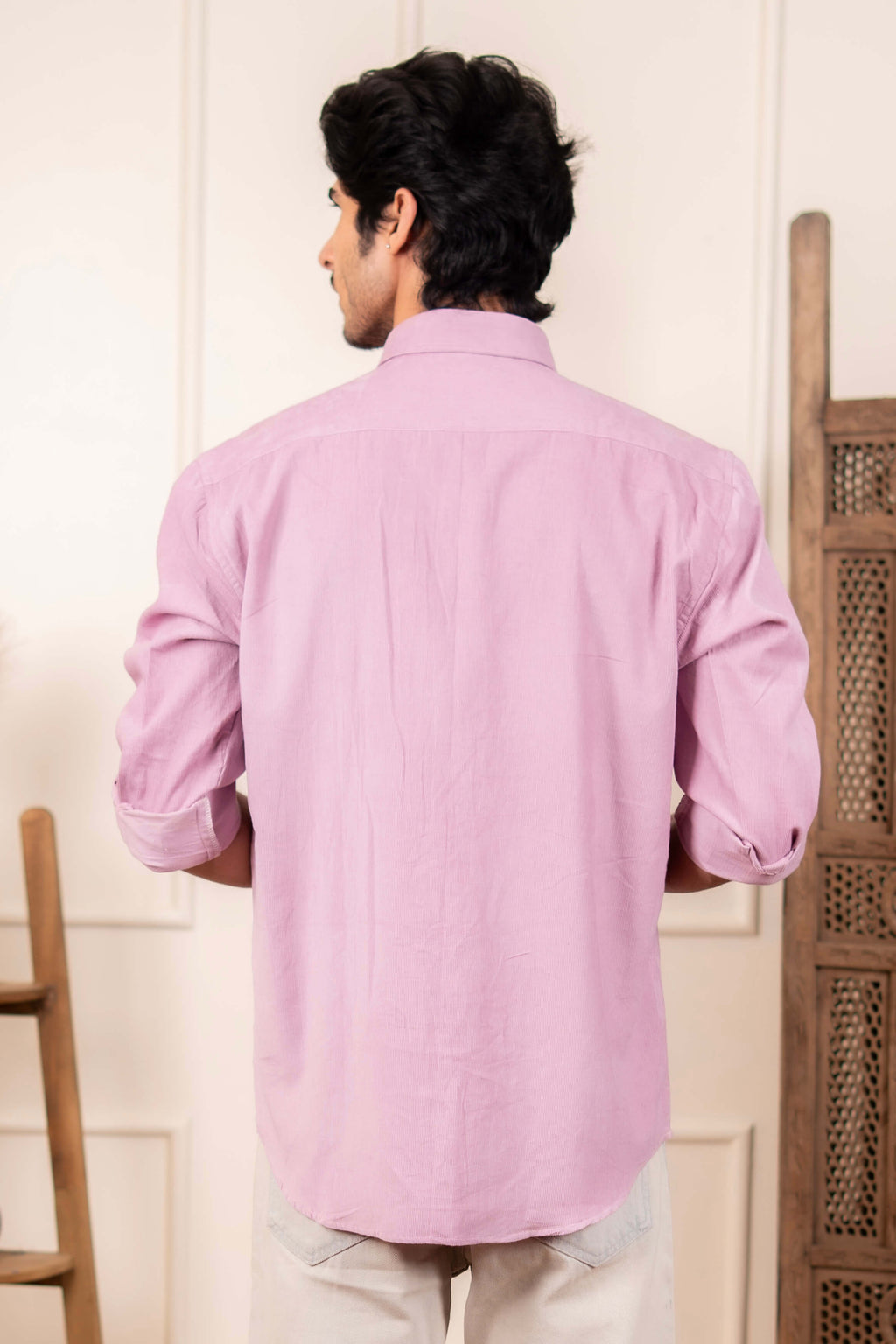 The Oyster Pink Corduroy Shirt