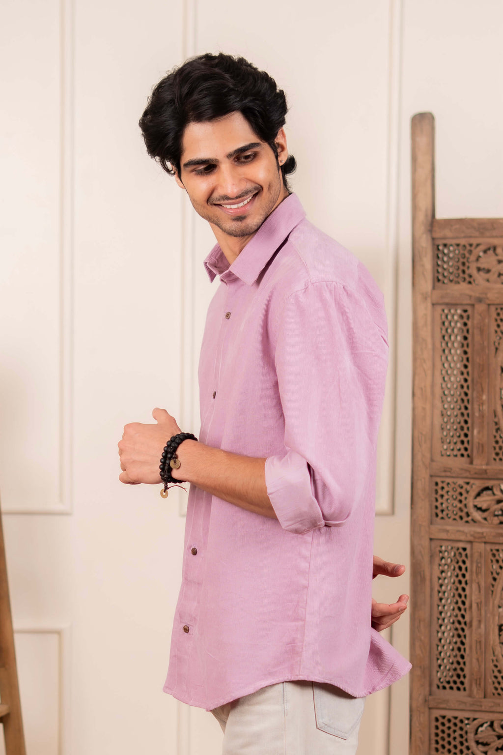 The Oyster Pink Corduroy Shirt