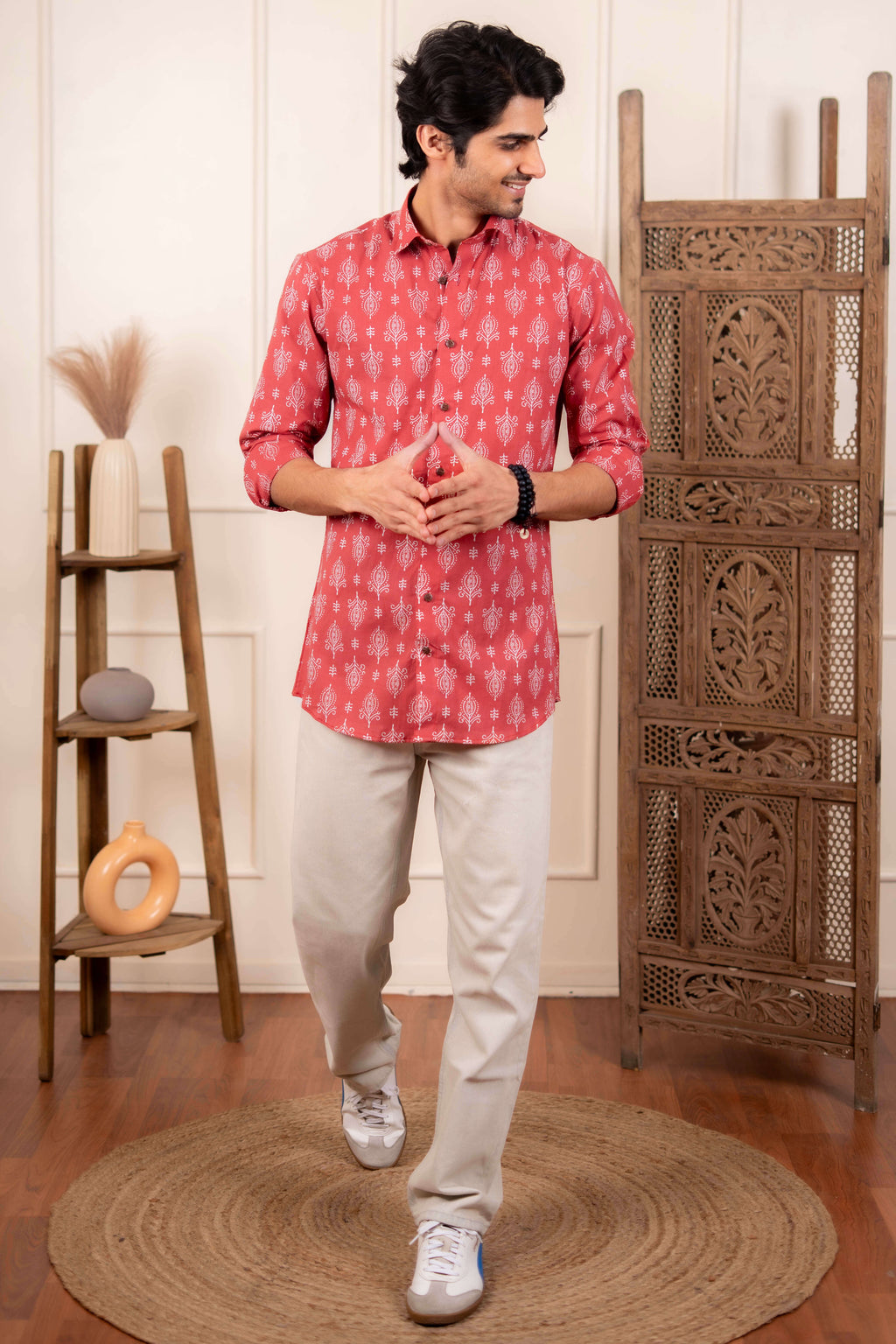 The Wooden Red Indian Motif Shirt