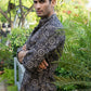 The Comic Black Printed Short Kurta