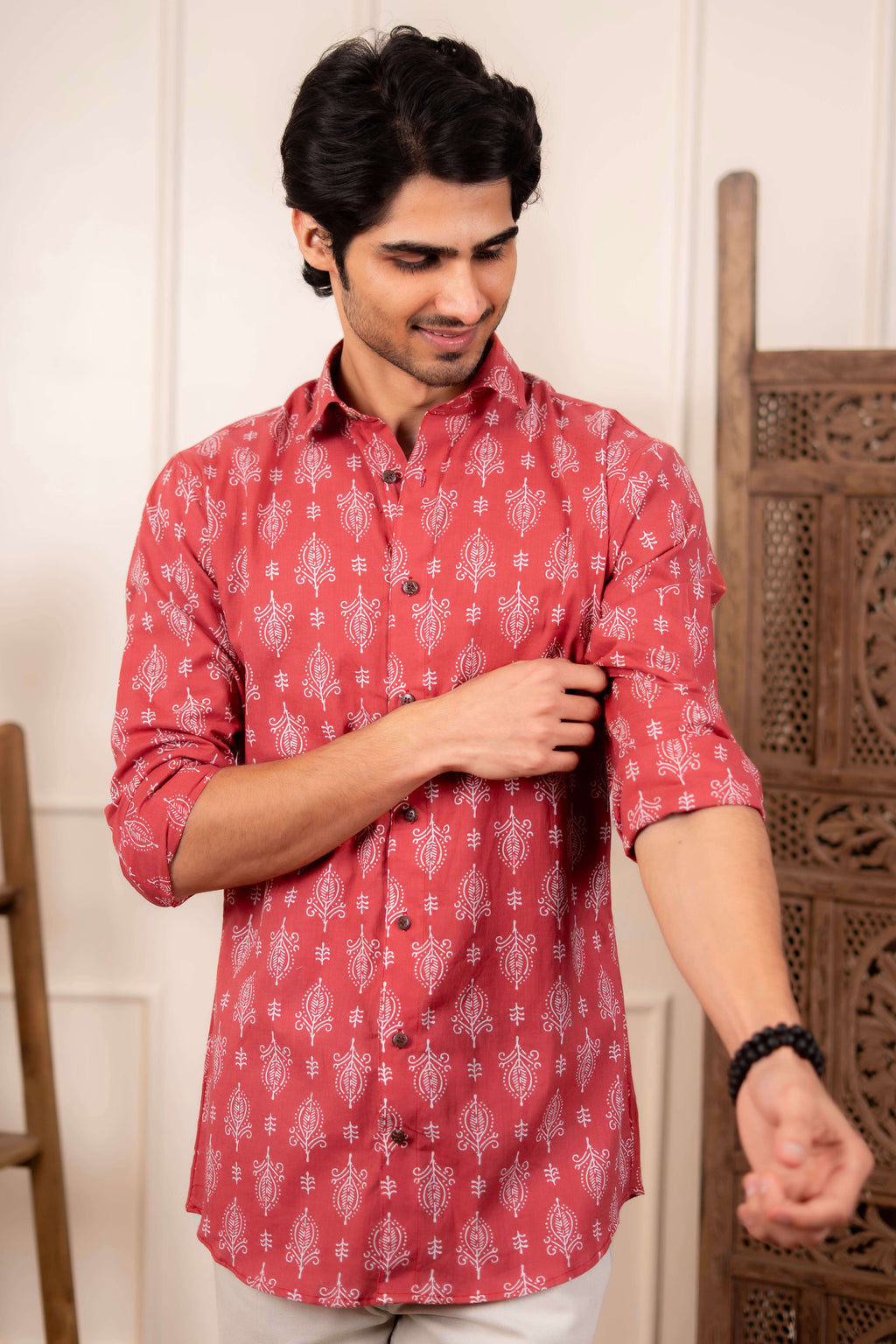 The Wooden Red Indian Motif Shirt