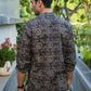 The Comic Black Printed Short Kurta