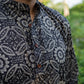 The Comic Black Printed Short Kurta
