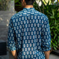 The Agean Blue Short Kurta With Flower Print
