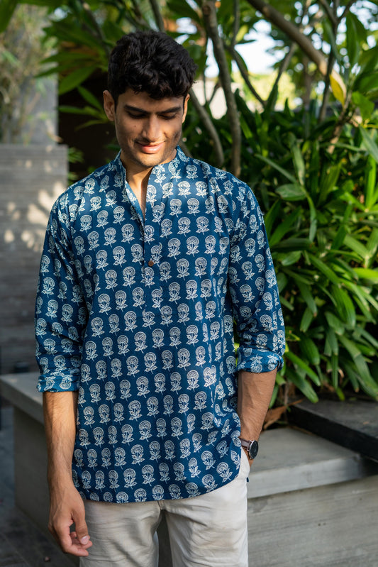 Buy Red Cotton Bagru Printed Regular Shirt for Men Online at Fabindia