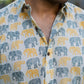 The Off-White Elephant Print Shirt (Half Sleeves)