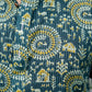 The Dark Green Kantha Work Short Kurta With Tribal Print