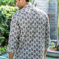 The White Kantha Work Floral-Geometric Print Short Kurta