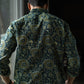 The Dark Green Kantha Work Shirt With Tribal Print