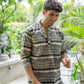 The Off-White And Grey Tribal Print Short Kurta