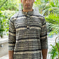 The Off-White And Grey Tribal Print Short Kurta