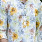 The Artistic Flowers Print Long Kurta With Foil Print