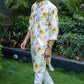 The Artistic Flowers Print Long Kurta With Foil Print
