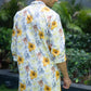 The Artistic Flowers Print Long Kurta With Foil Print