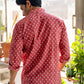 The Pink Shirt With Floral Butti Print
