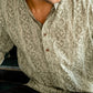 The Grey Tribal-Floral Print Short Kurta