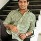 Indian man wearing green colour shirt