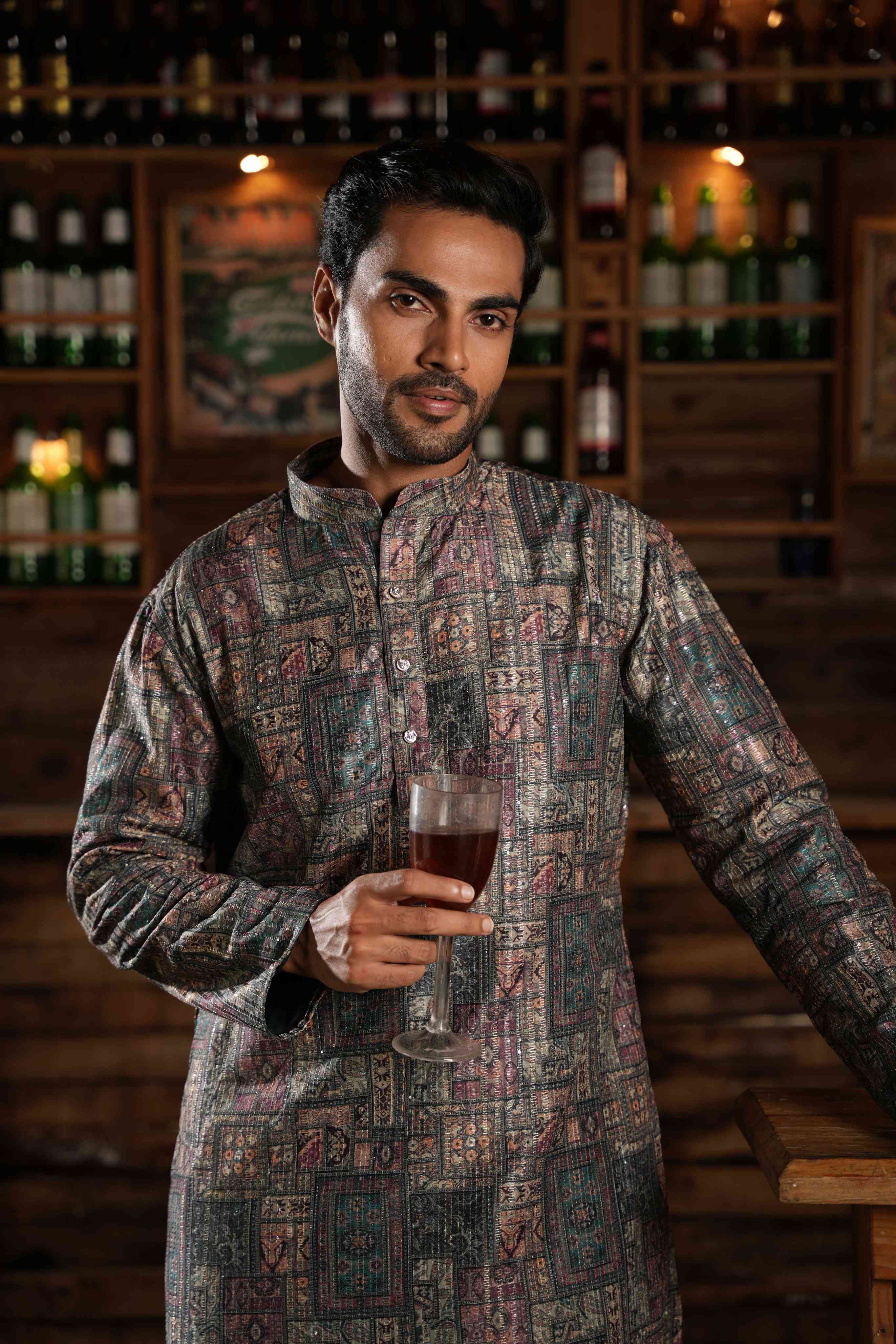 The Artisan Mosaic Long Kurta