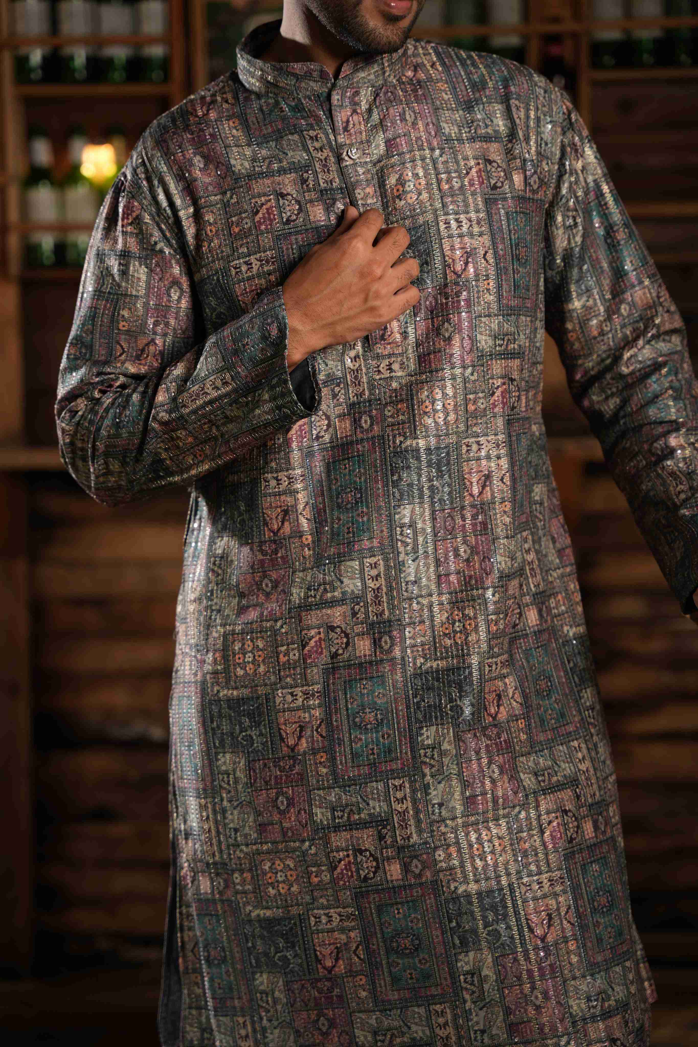 The Artisan Mosaic Long Kurta